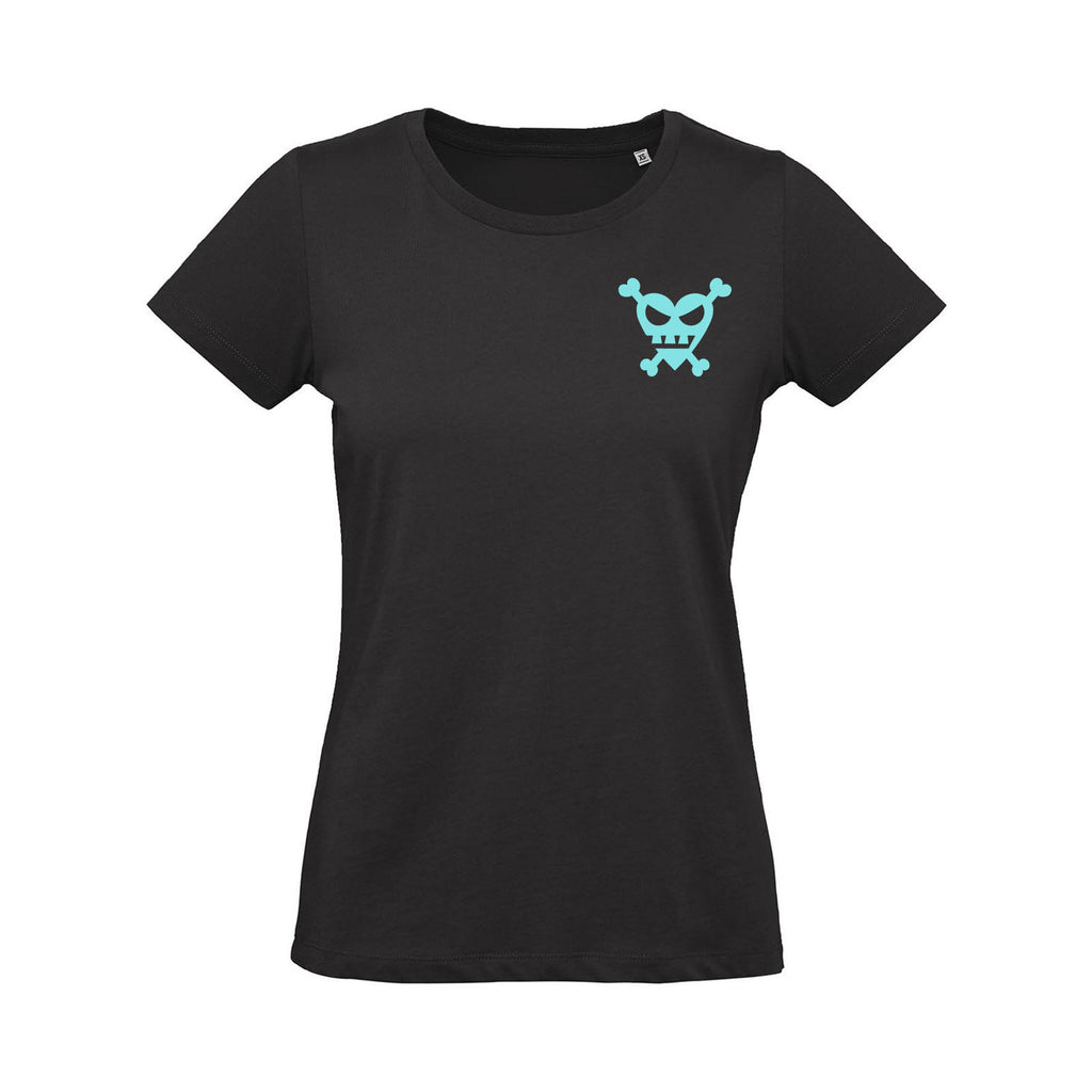 T-shirt Teschio Cuore Nera – Donna