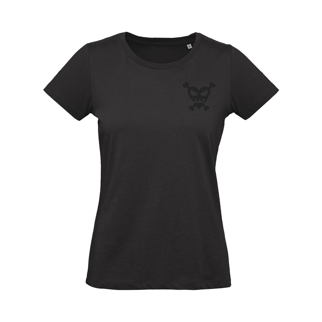T-shirt Teschio Cuore Nera – Donna