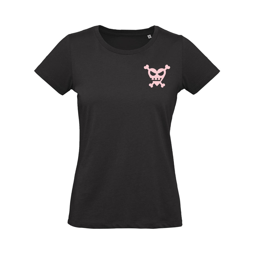 T-shirt Teschio Cuore Nera – Donna