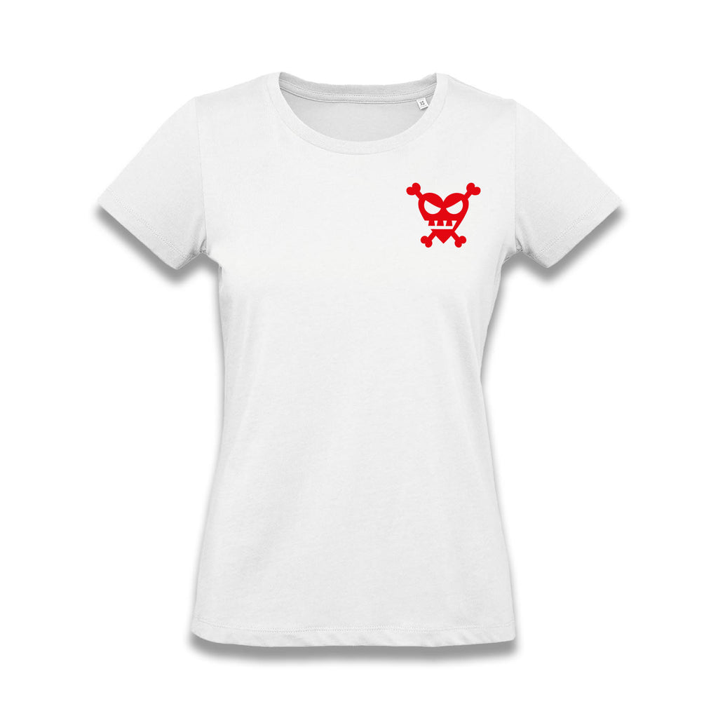 T-shirt Teschio Cuore Bianca – Donna