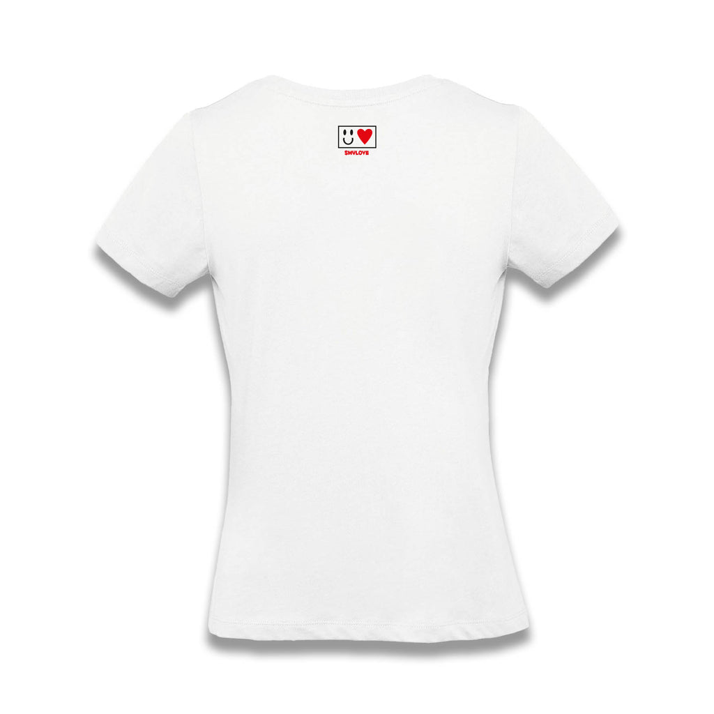 T-shirt Teschio Cuore Bianca – Donna